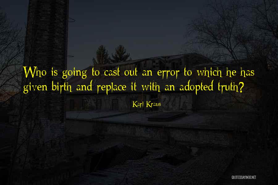 Errors Quotes By Karl Kraus