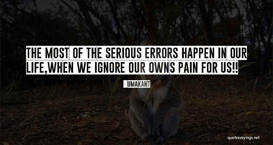 Errors Quotes By Umakant