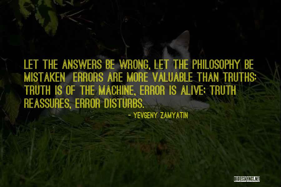 Errors Quotes By Yevgeny Zamyatin