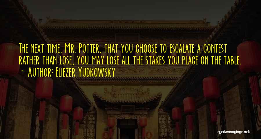 Escalate Quotes By Eliezer Yudkowsky