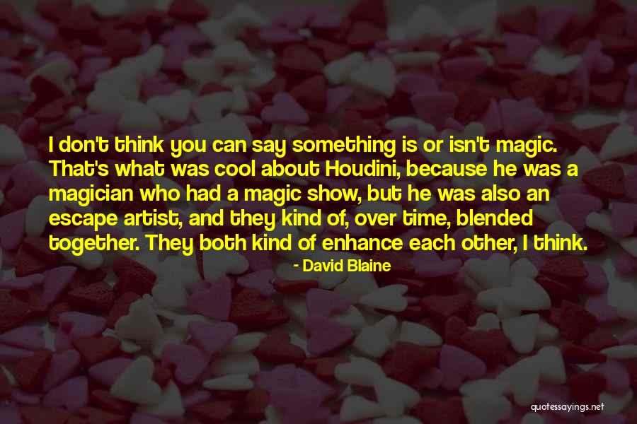 Escape Artist Quotes By David Blaine Escape Artist Quotes By David Blaine