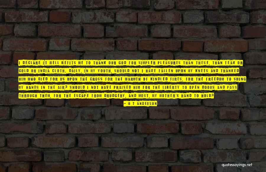 Escape From Freedom Quotes By M T Anderson Escape From Freedom Quotes By M T Anderson