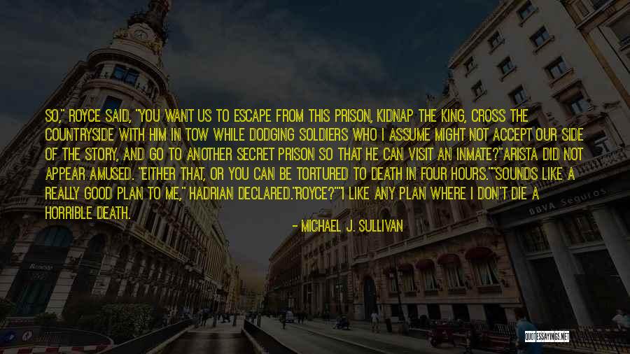 Escape Plan Quotes By Michael J. Sullivan