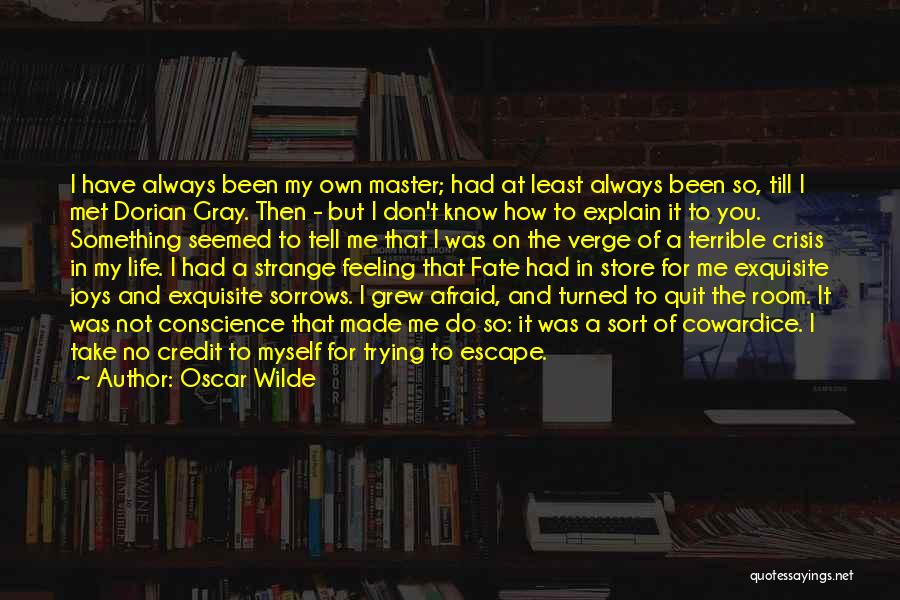 Escape The Fate Quotes By Oscar Wilde