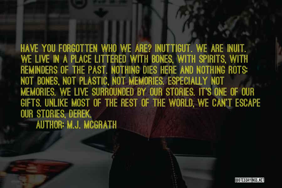 Escape The Past Quotes By M.J. McGrath Escape The Past Quotes By M.J. McGrath