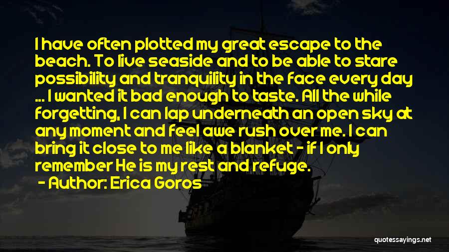 Escape To The Beach Quotes By Erica Goros