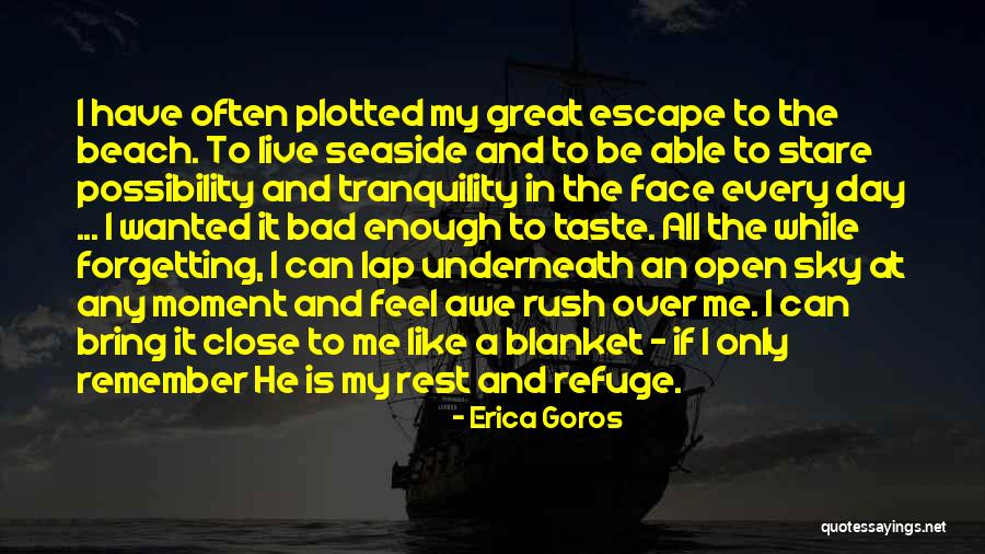 Escape To The Beach Quotes By Erica Goros