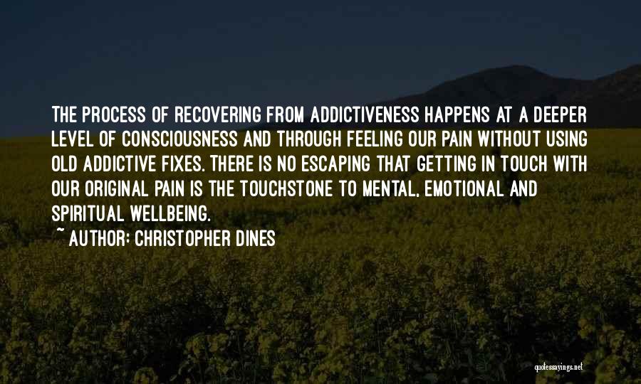 Escaping Pain Quotes By Christopher Dines