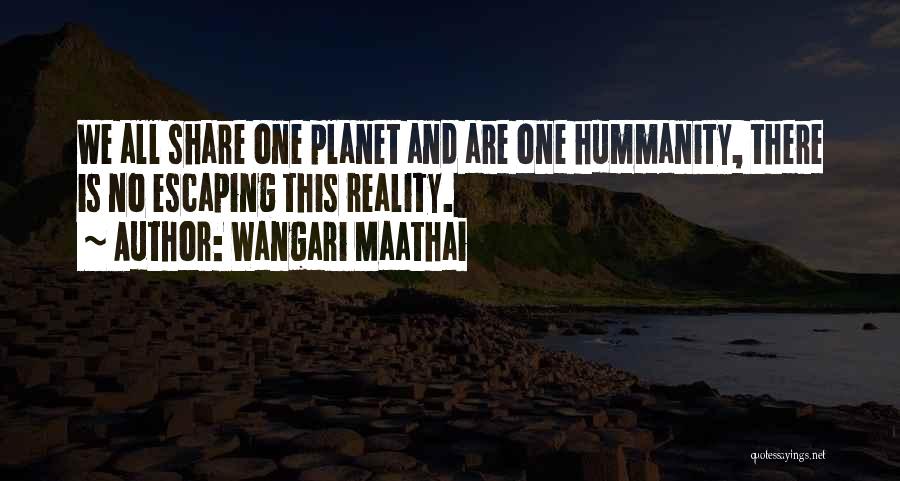 Escaping Reality Quotes By Wangari Maathai