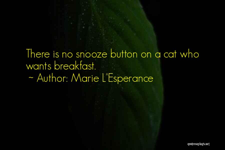 Esperance Quotes By Marie L'Esperance