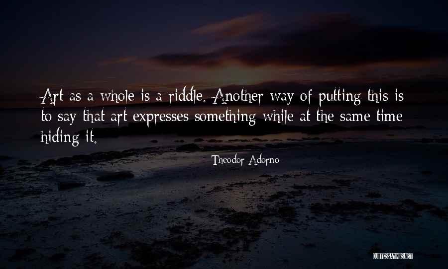 Espinela Quotes By Theodor Adorno Espinela Quotes By Theodor Adorno