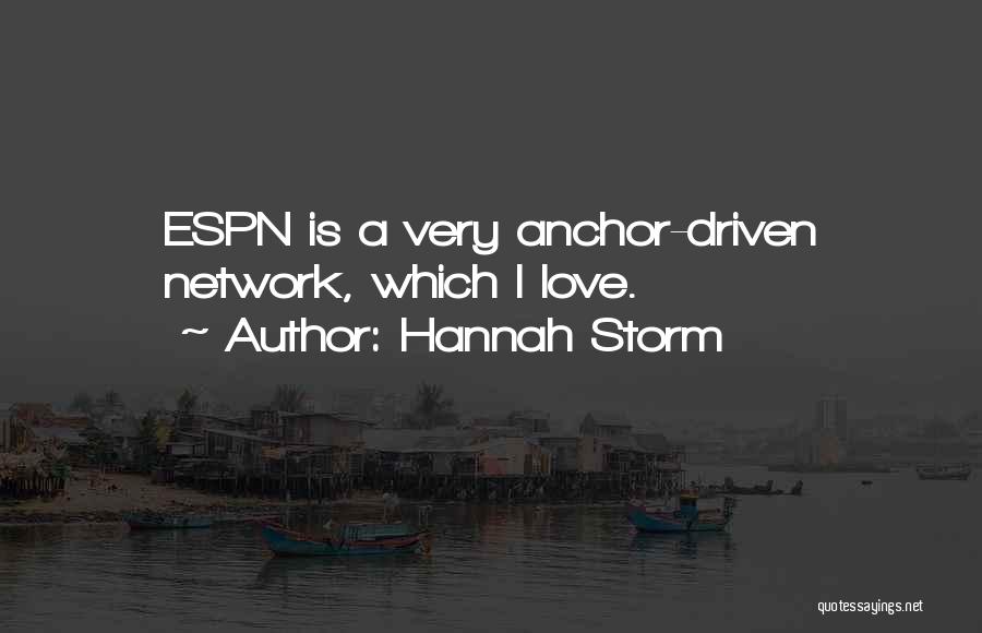 Espn Anchor Quotes By Hannah Storm