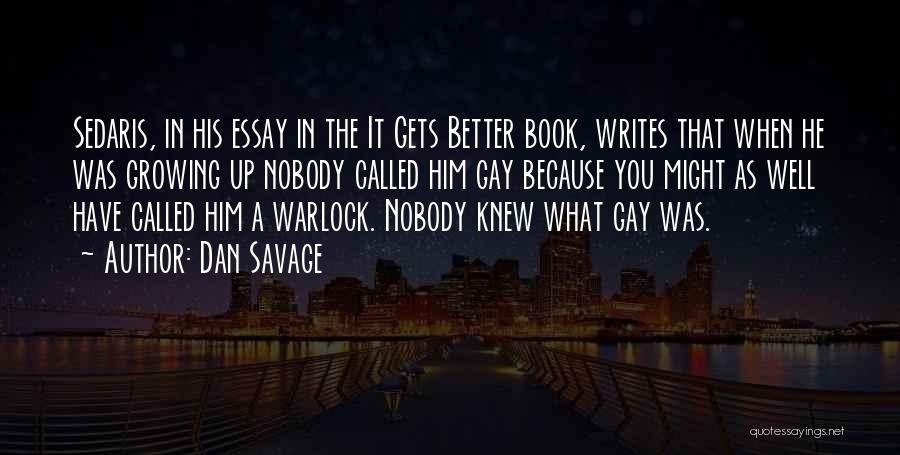 Essay Quotes By Dan Savage