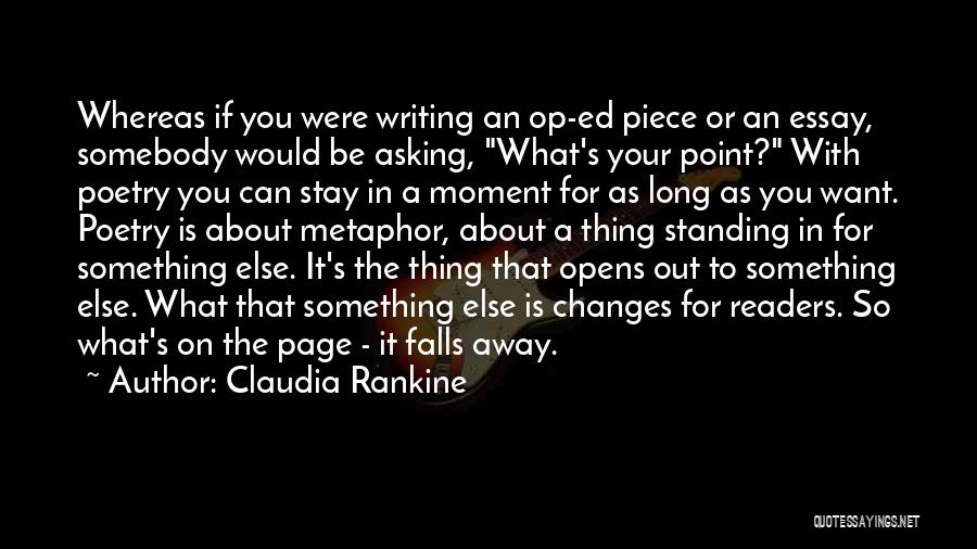 Essay Writing Long Quotes By Claudia Rankine