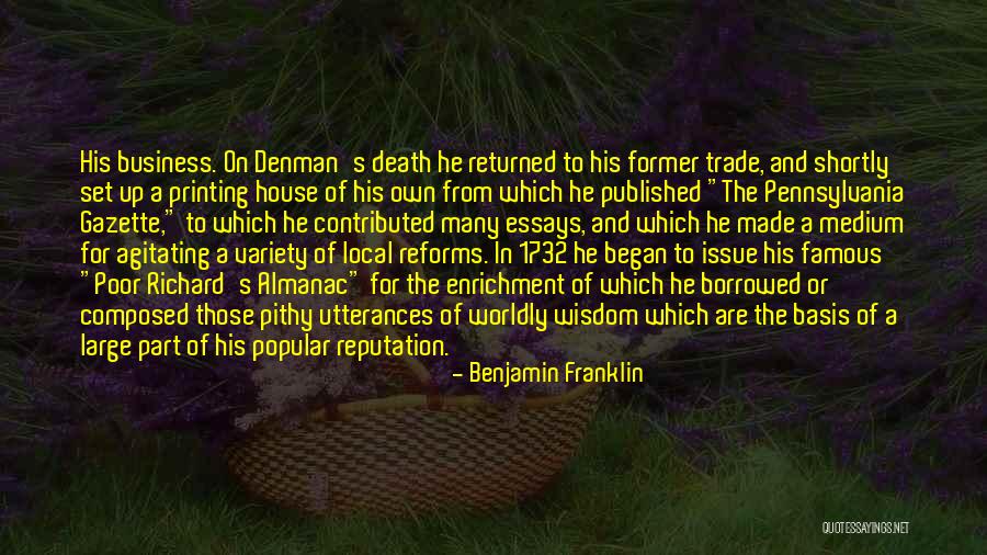 Essays On Famous Quotes By Benjamin Franklin