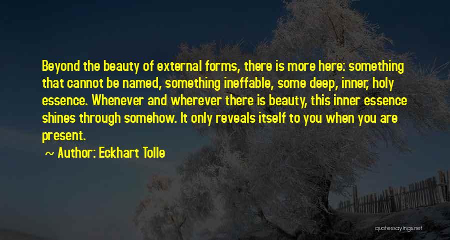 Essence Of Beauty Quotes By Eckhart Tolle