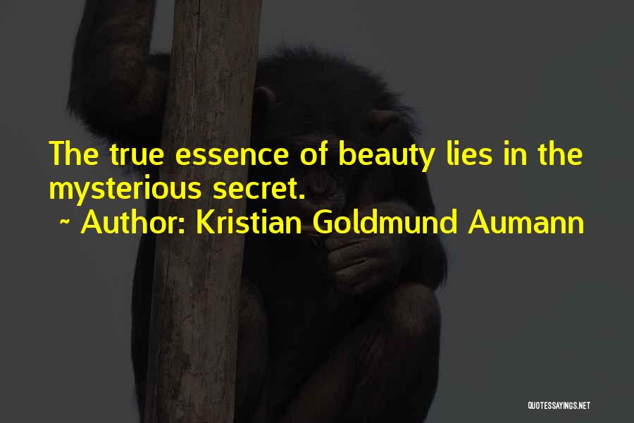 Essence Of Beauty Quotes By Kristian Goldmund Aumann