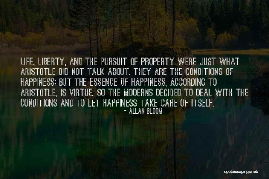 Essence Of Happiness Quotes By Allan Bloom