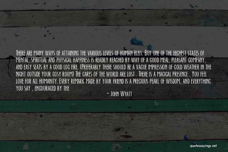 Essence Of Happiness Quotes By John Wyatt