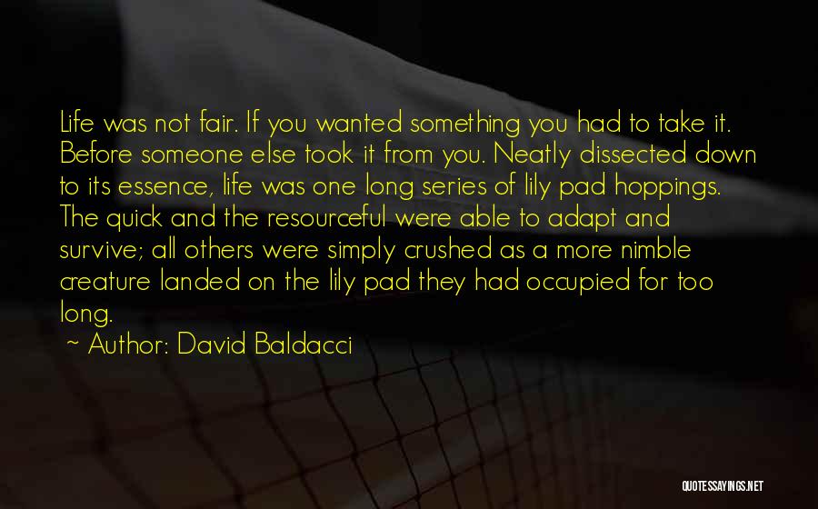 Essence Of Life Quotes By David Baldacci