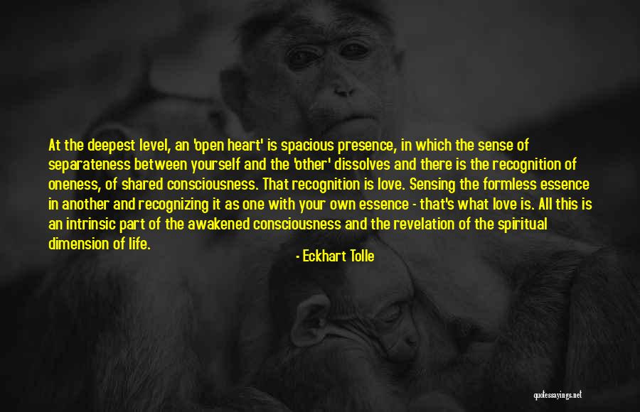 Essence Of Love Quotes By Eckhart Tolle