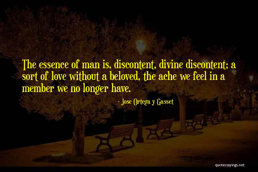 Essence Of Love Quotes By Jose Ortega Y Gasset