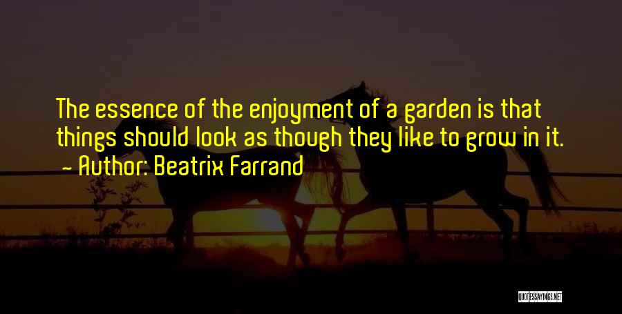 Essence Of Things Quotes By Beatrix Farrand