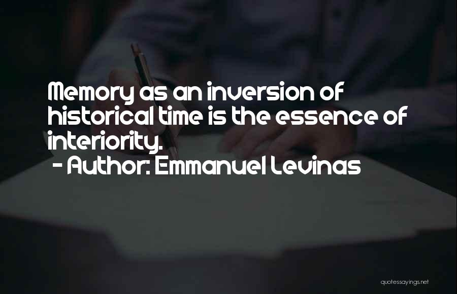 Essence Of Time Quotes By Emmanuel Levinas