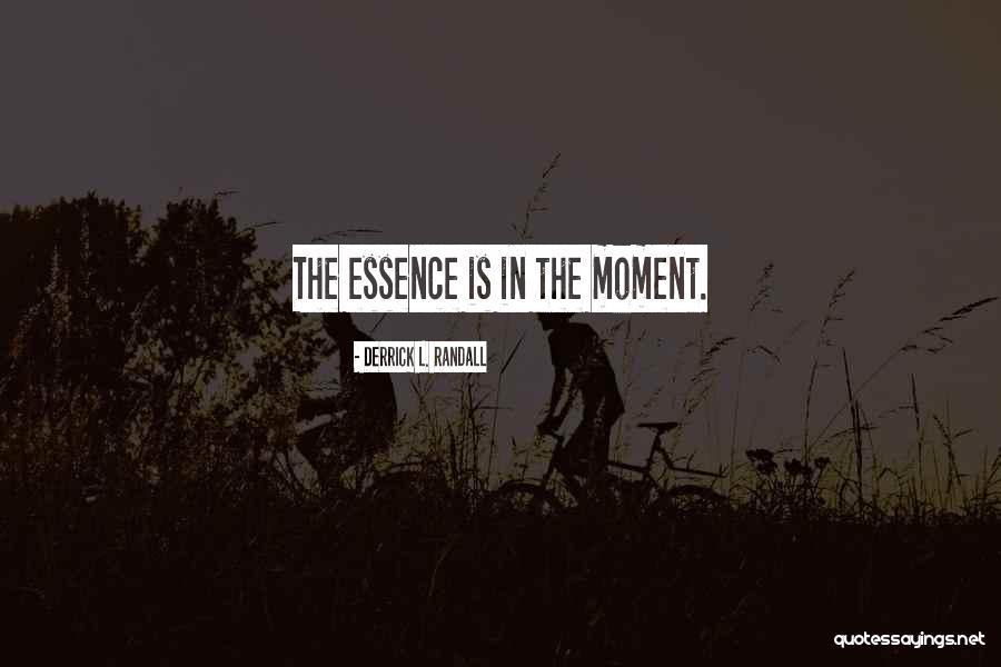 Essence Quotes By Derrick L. Randall Essence Quotes By Derrick L. Randall