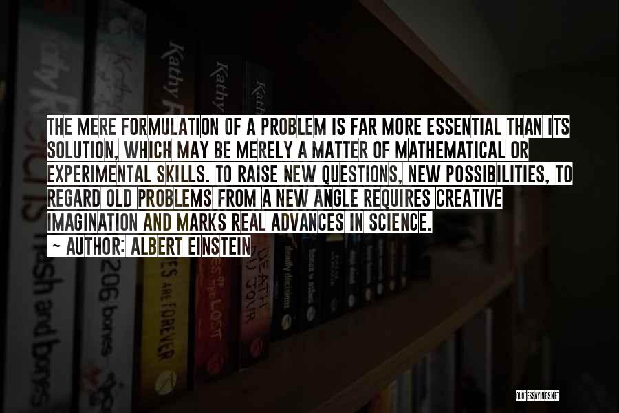 Essential Questions Quotes By Albert Einstein