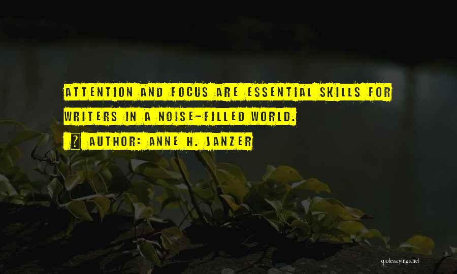 Essential Skills Quotes By Anne H. Janzer