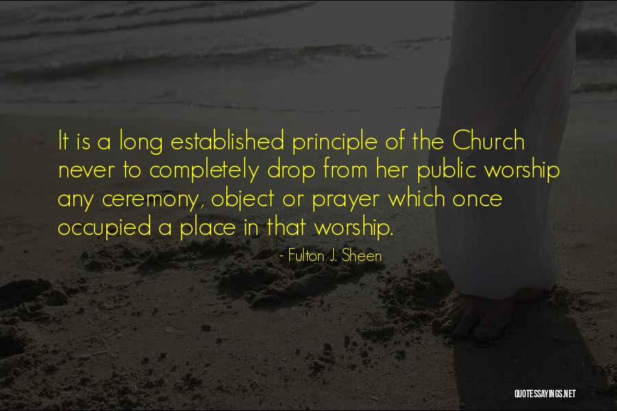 Established The Principle Quotes By Fulton J. Sheen Established The Principle Quotes By Fulton J. Sheen