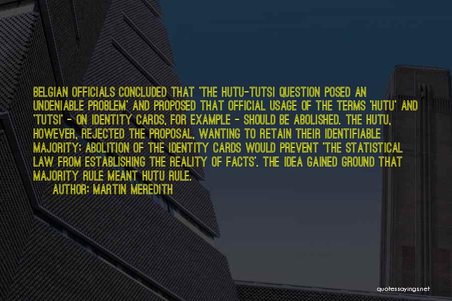 Establishing Identity Quotes By Martin Meredith