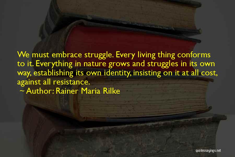 Establishing Identity Quotes By Rainer Maria Rilke