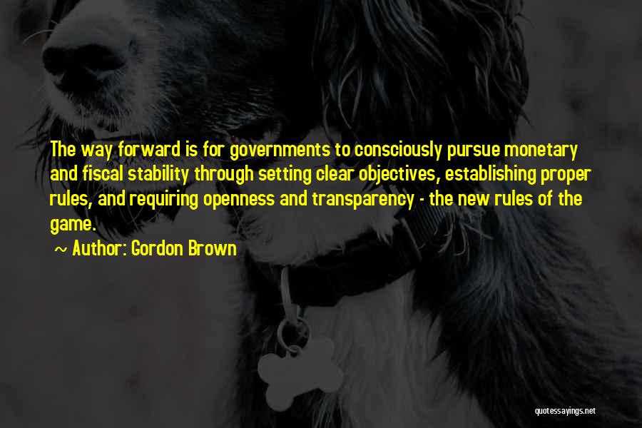 Establishing Quotes By Gordon Brown