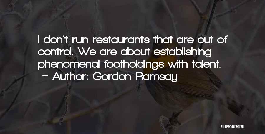 Establishing Quotes By Gordon Ramsay