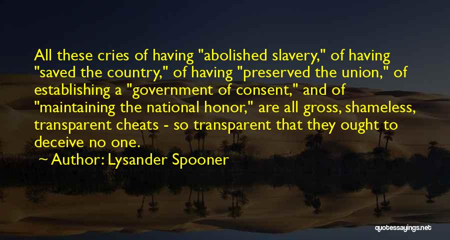 Establishing Quotes By Lysander Spooner