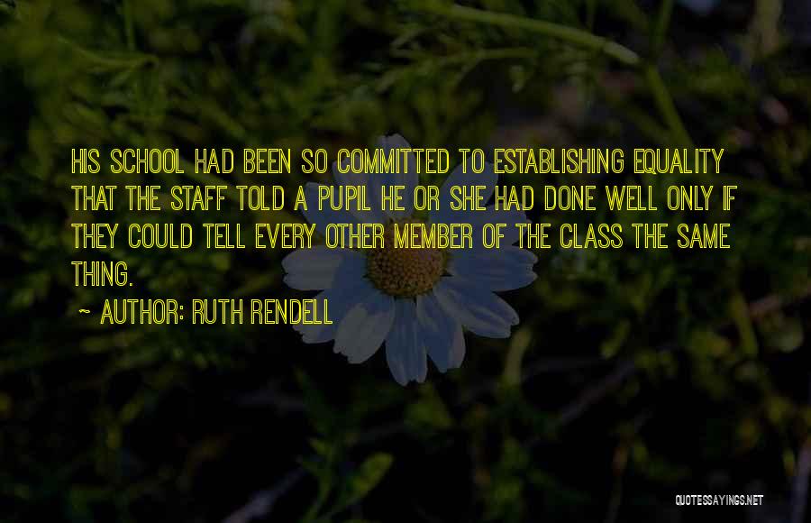 Establishing Quotes By Ruth Rendell