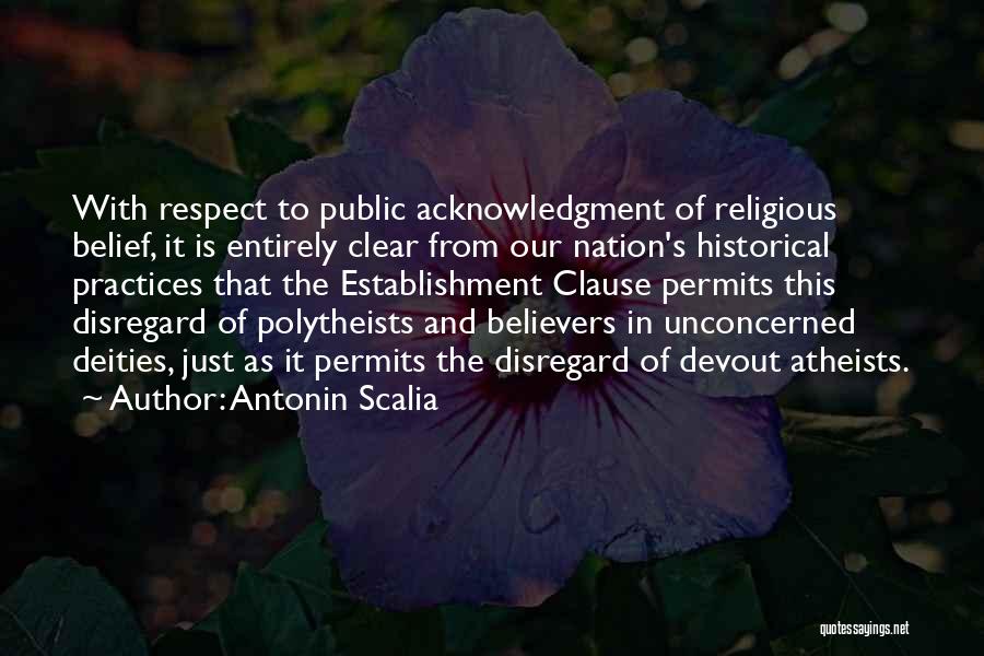 Establishment Clause Quotes By Antonin Scalia