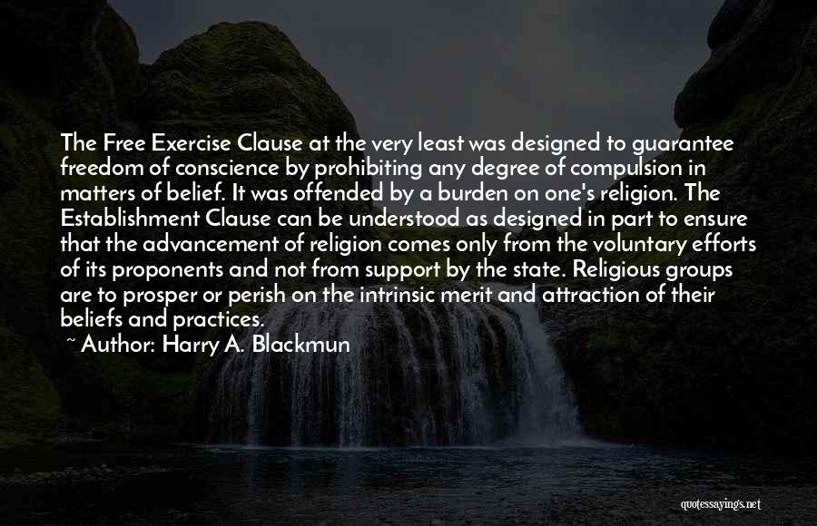 Establishment Clause Quotes By Harry A. Blackmun