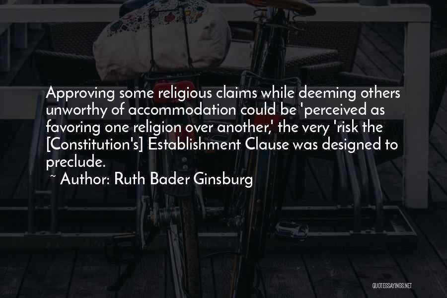 Establishment Clause Quotes By Ruth Bader Ginsburg