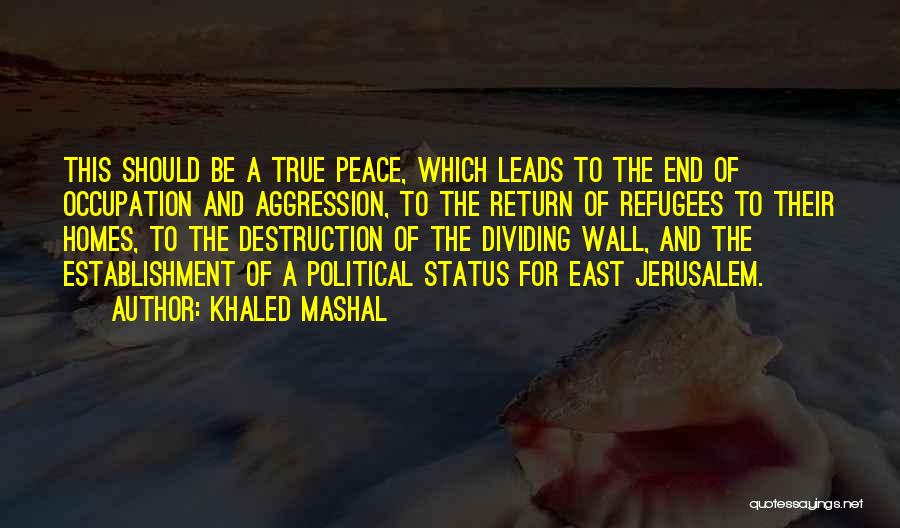 Establishment Quotes By Khaled Mashal