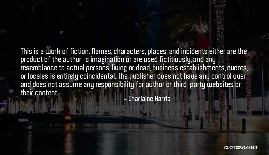 Establishments Quotes By Charlaine Harris Establishments Quotes By Charlaine Harris