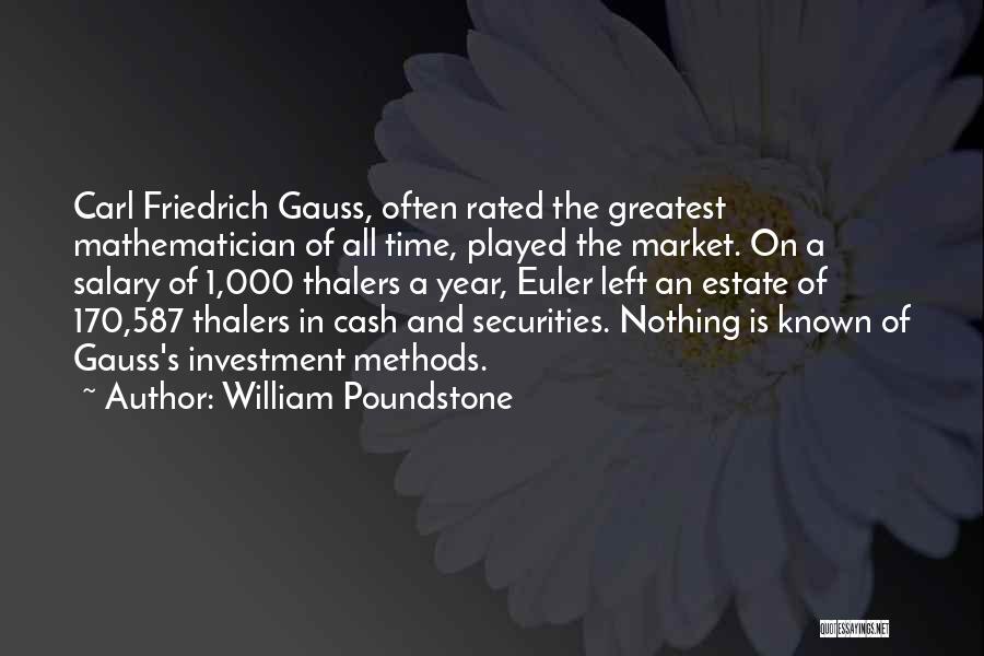 Estate Quotes By William Poundstone Estate Quotes By William Poundstone