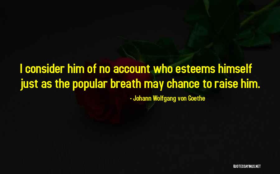 Esteems Quotes By Johann Wolfgang Von Goethe Esteems Quotes By Johann Wolfgang Von Goethe