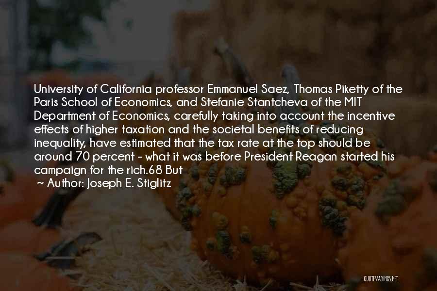 Estimated Tax Quotes By Joseph E. Stiglitz