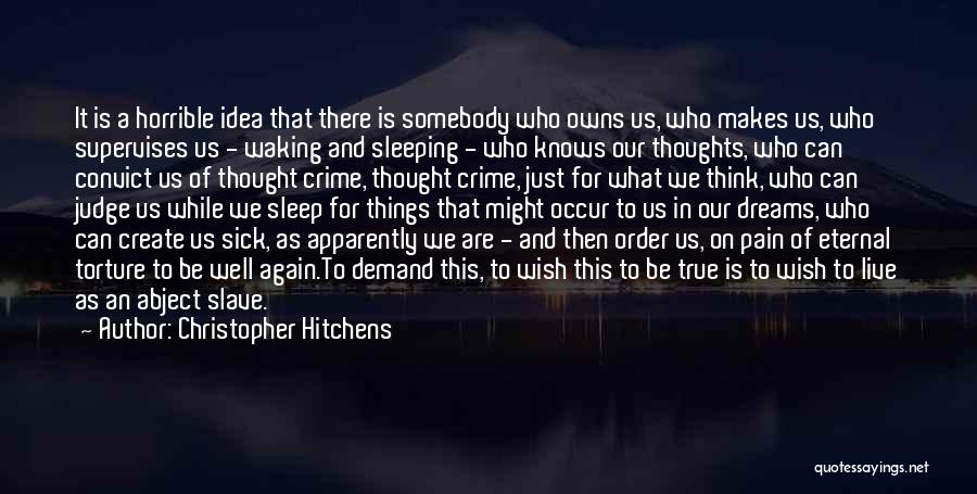 Eternal Pain Quotes By Christopher Hitchens