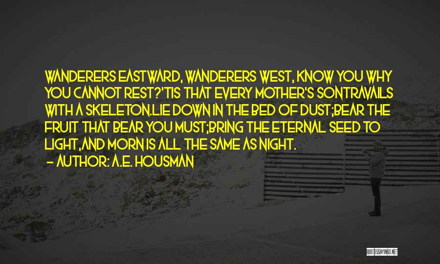 Eternal Rest Quotes By A.E. Housman