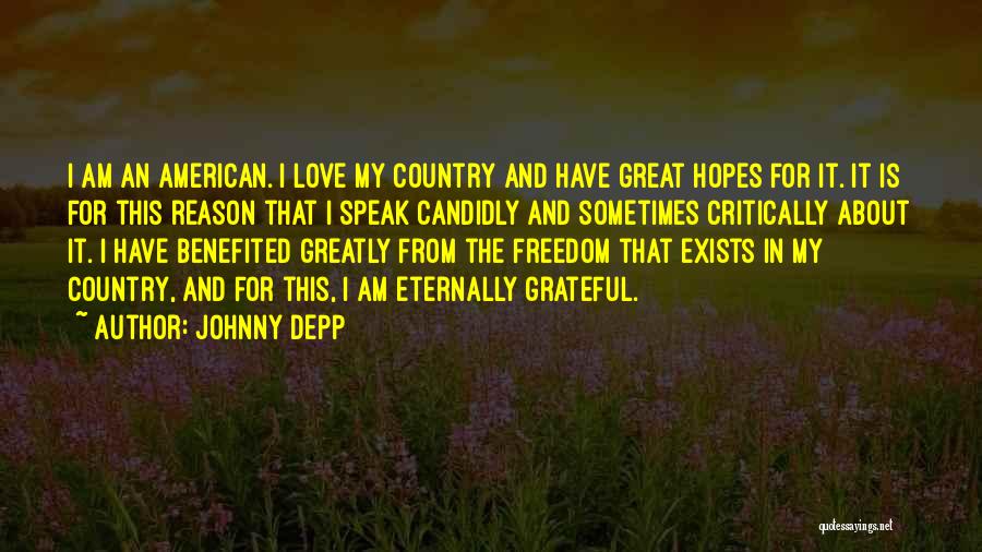 Eternally Grateful Quotes By Johnny Depp