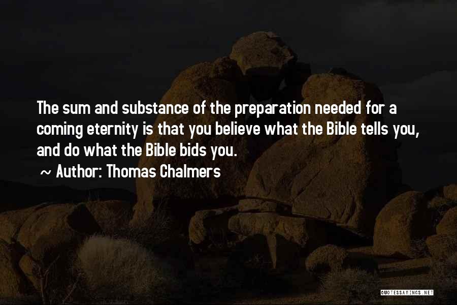 Eternity Bible Quotes By Thomas Chalmers